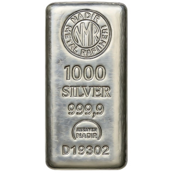 1000 gr Nadir Gold Külçe Gümüş