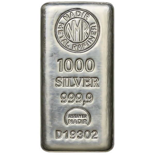 1000 gr Nadir Gold Külçe Gümüş