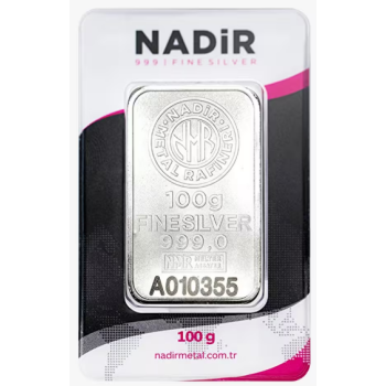 100 gr Nadir Gold Külçe Gümüş