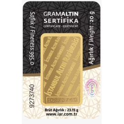 24 Ayar 995 Milyem İAR 20 Gram Altın